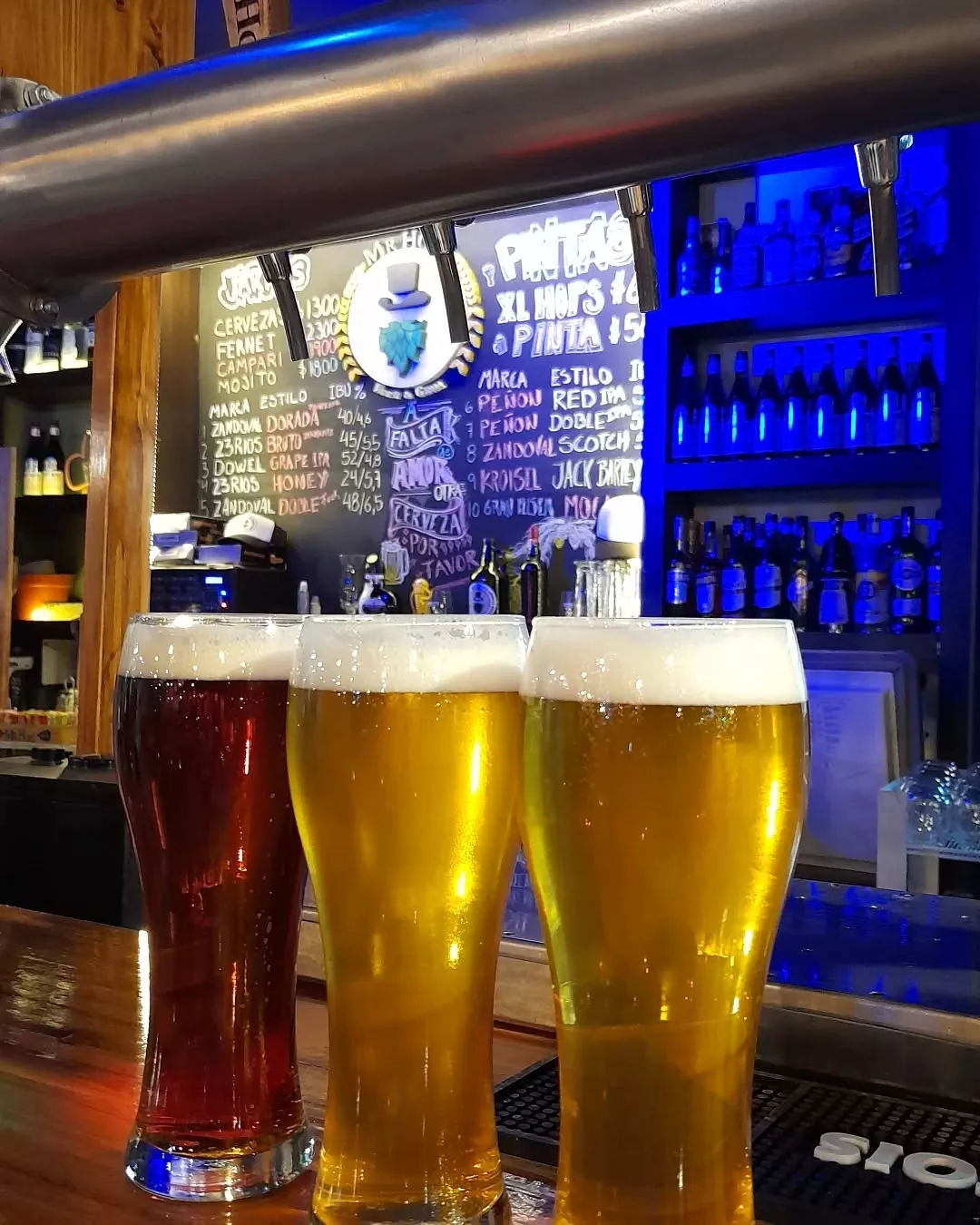 Veni a disfrutar de una  cerveza bien fr a en un ambiente tranquilo